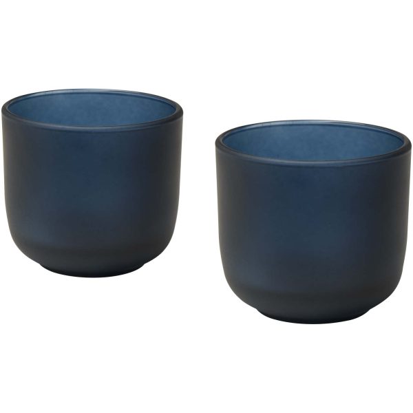 Juego de 2 vasos de cristal de 200 ml  para personalizar con logo - Imagen 2