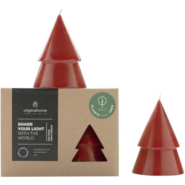 Originalhome Set de 2 velas árbol de Navidad - M para personalizar con logo - Imagen 3