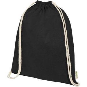 Bolsa con cuerdas de 5 L algodón orgánico OCS de 140 g/m² Odisha