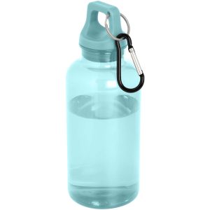 Bidón de 400 ml de plástico reciclado con mosquetón y certificación RCS "Oregon"