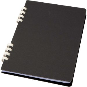 Cuaderno A5 tapa dura con espiral de material reciclado RCS "Fil"