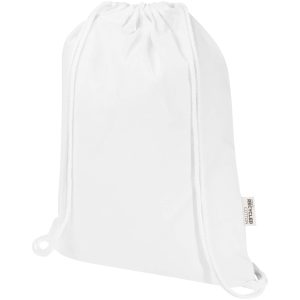 Bolsa con cuerdas de 5 L de algodón reciclado GRS de 180 g/m² Peru Blend