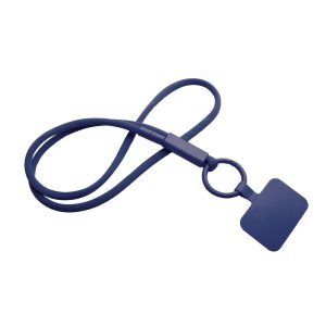 Lanyard con soporte para teléfono con tubo de plástico reciclado "Tubyard"