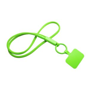 Lanyard con soporte para teléfono con tubo de plástico reciclado "Tubyard"