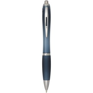 Bolígrafo de plástico reciclado con certificado RCS y cuerpo y empuñadura de color (tinta negra) "Nash"