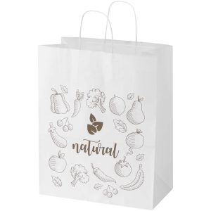 Bolsa de papel de 80-90 g/m2 con asas retorcidas - 32 x 17 x 39 cm Kraft