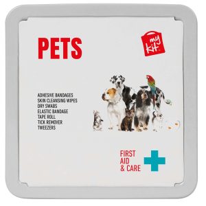 Botiquín de primeros auxilios para mascotas en caja metálica "MyKit"