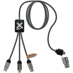 Cable de carga tipo C de 60 W con doble logotipo retroiluminado SCX.design C33