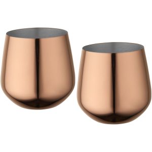 Juego de tazas de acero inoxidable Cascade de 540 ml