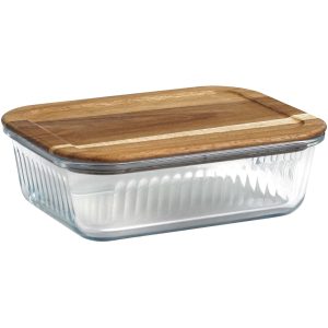 Fiambrera Citizen Green Purlunch de 1000 ml de vidrio de borosilicato