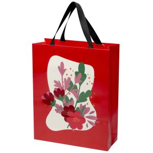 Bolsa de papel Smartfold de 230 g/m² con asas de cinta y laminado mate - 31 x 12 x 39 cm