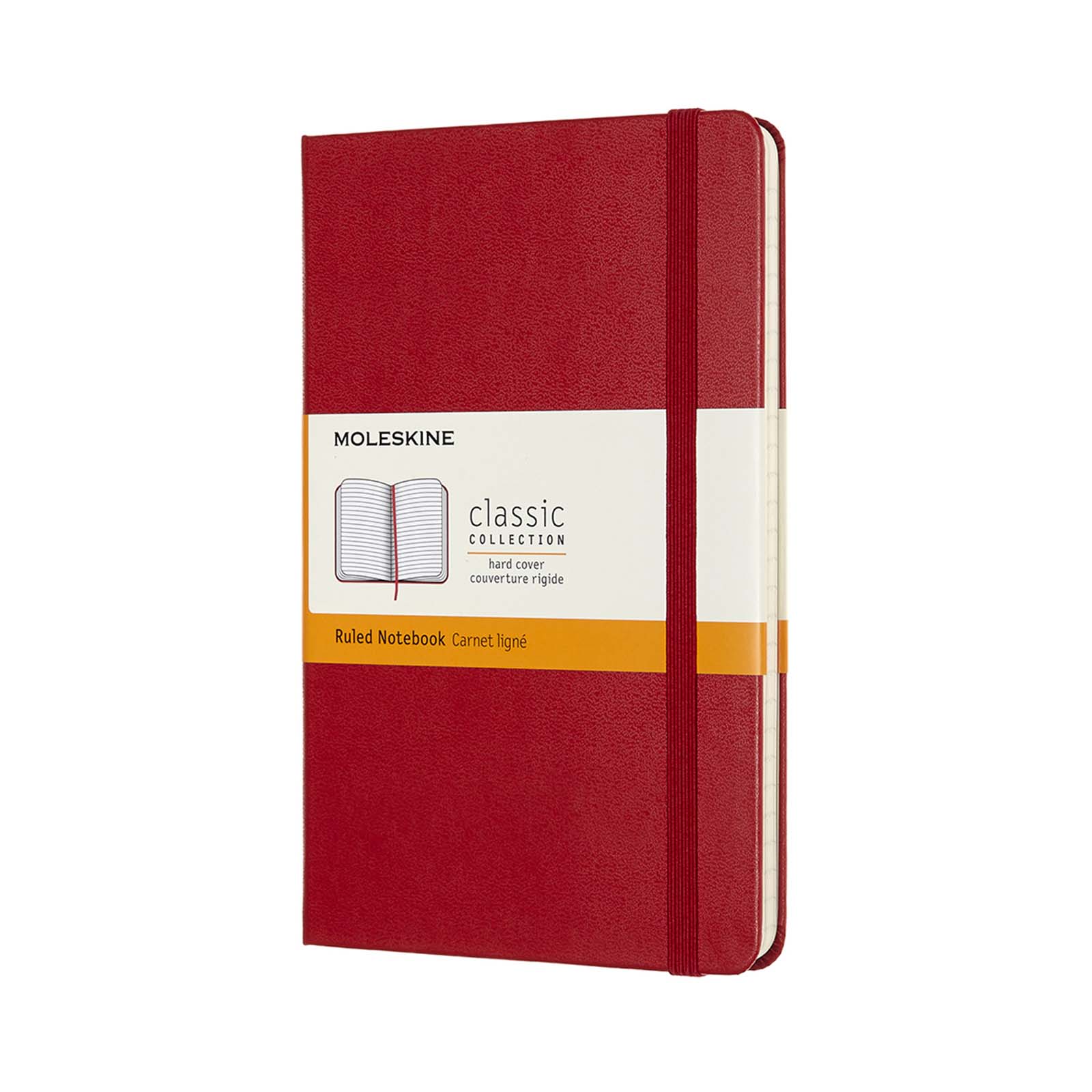 Libreta de tapa dura M rayada Classic para personalizar con logo - Imagen 4