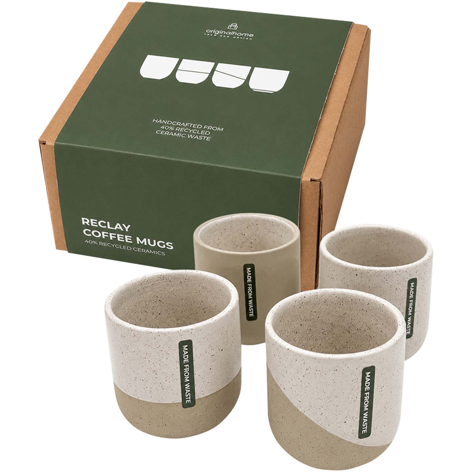 Juego de tazas de café Reclay de 150 ml de Originalhome