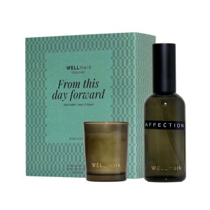 Set de regalo de Wellmark con un ambientador de 100 ml y una vela Tender Affection de 70 ml